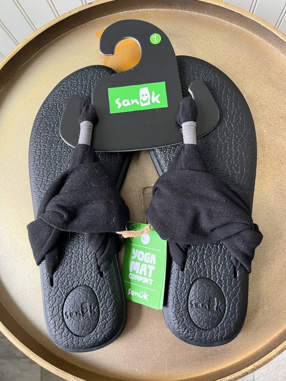 SANUK YOGA SLING 2 SANDALS | BLACK | WOMEN’S SIZE 7 | NEW WITH TAGS